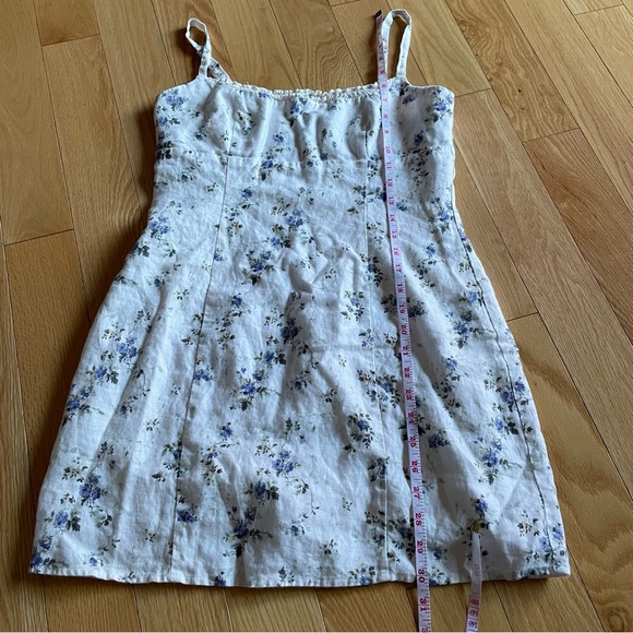 Reformation Aperol linen mini dress - 8 - Madeline print - Picture 6 of 15